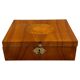 Biedermeier Jewelry Box in Cherry Wood, Ash & Brass, Southern Germany, 1820s