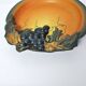 Danish Hand-crafted Art Nouveau Grape Decorated Platter by P. Ipsens Enke