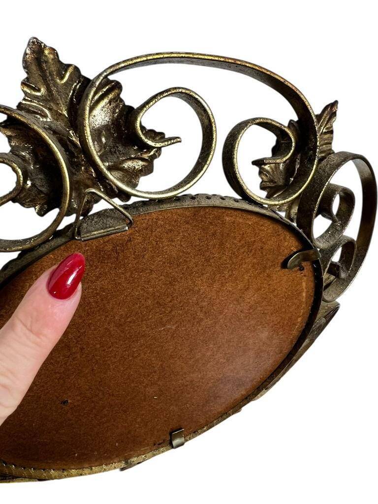 Vintage 'gold' sunburst mirror / mirror