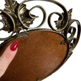 Vintage 'gold' sunburst mirror / mirror