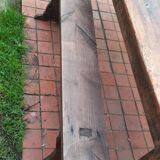 Farm table and pair of benches