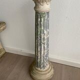 Neo Classic column vintage reconstituted stone 1980s