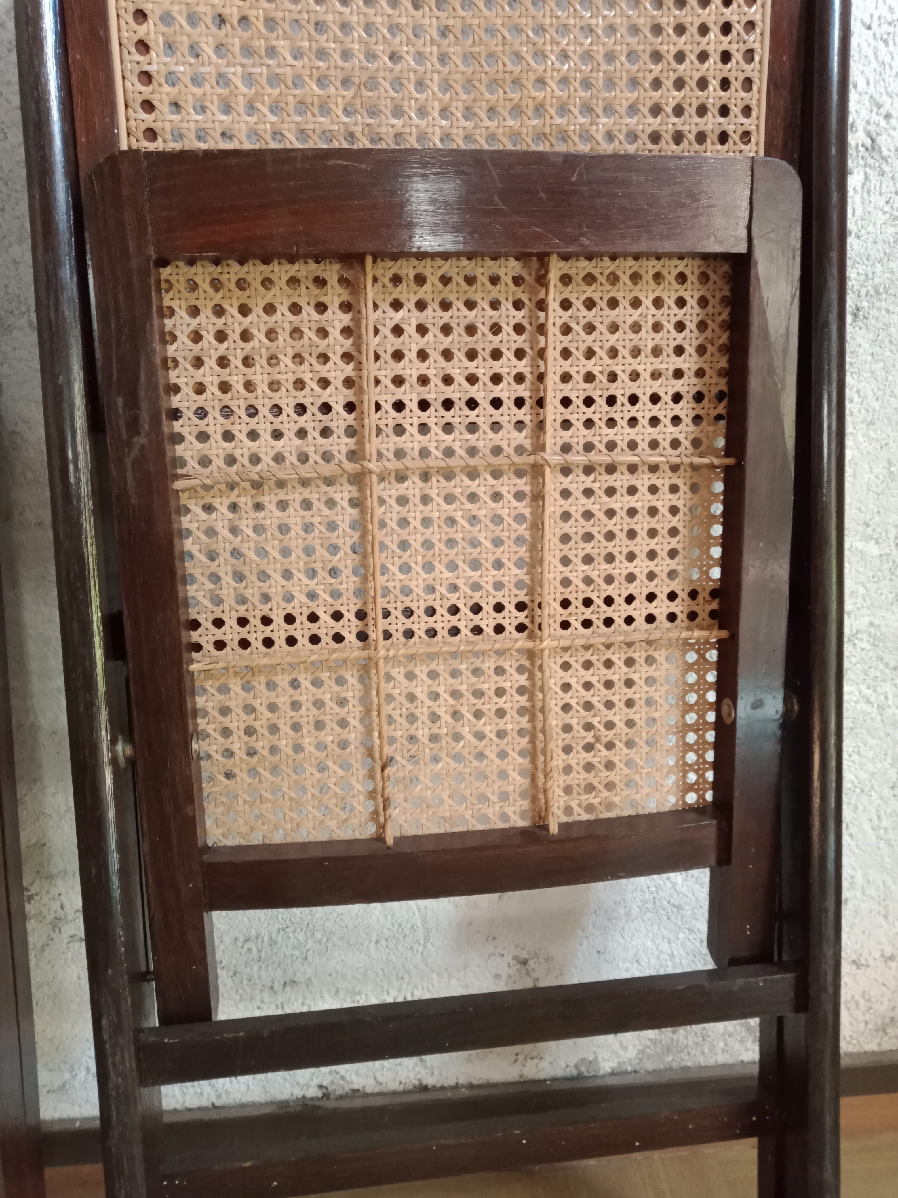 70s folding chairs canning chairs set of four