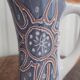 Pitcher signed Margot Plançon Le Mont-Dore Double-sided decoration from the 50s