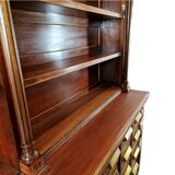 Grand cabinet d’apothicaire Art Déco en acajou et marbre, 1909