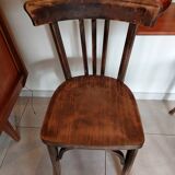 4 dark Luterma bistro chairs, sanded. Painting possible.