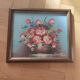Vintage painting of flowers in a vase