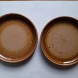 Ensemble de 7 assiettes à dessert vintage - Gien en grès