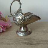 Sucrier Alliage zinc plaqué argent, pot à sucre décoration table