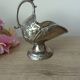 Sugar bowl Zinc alloy silver plated, sugar pot table decoration