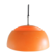 Suspension suédoise en métal orange et verre par Hans-Agne Jakobsson, 1970