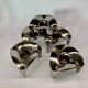 Stackable Candleholder set of 5, Germany 1970s