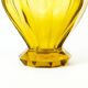 Vase Art Déco, cristal jaune, conçu par J. Hoffmann, Bohême, Tchécoslovaquie, années 1930