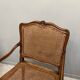 Paire de fauteuils cannés moulures et sculptes d'epoque régence