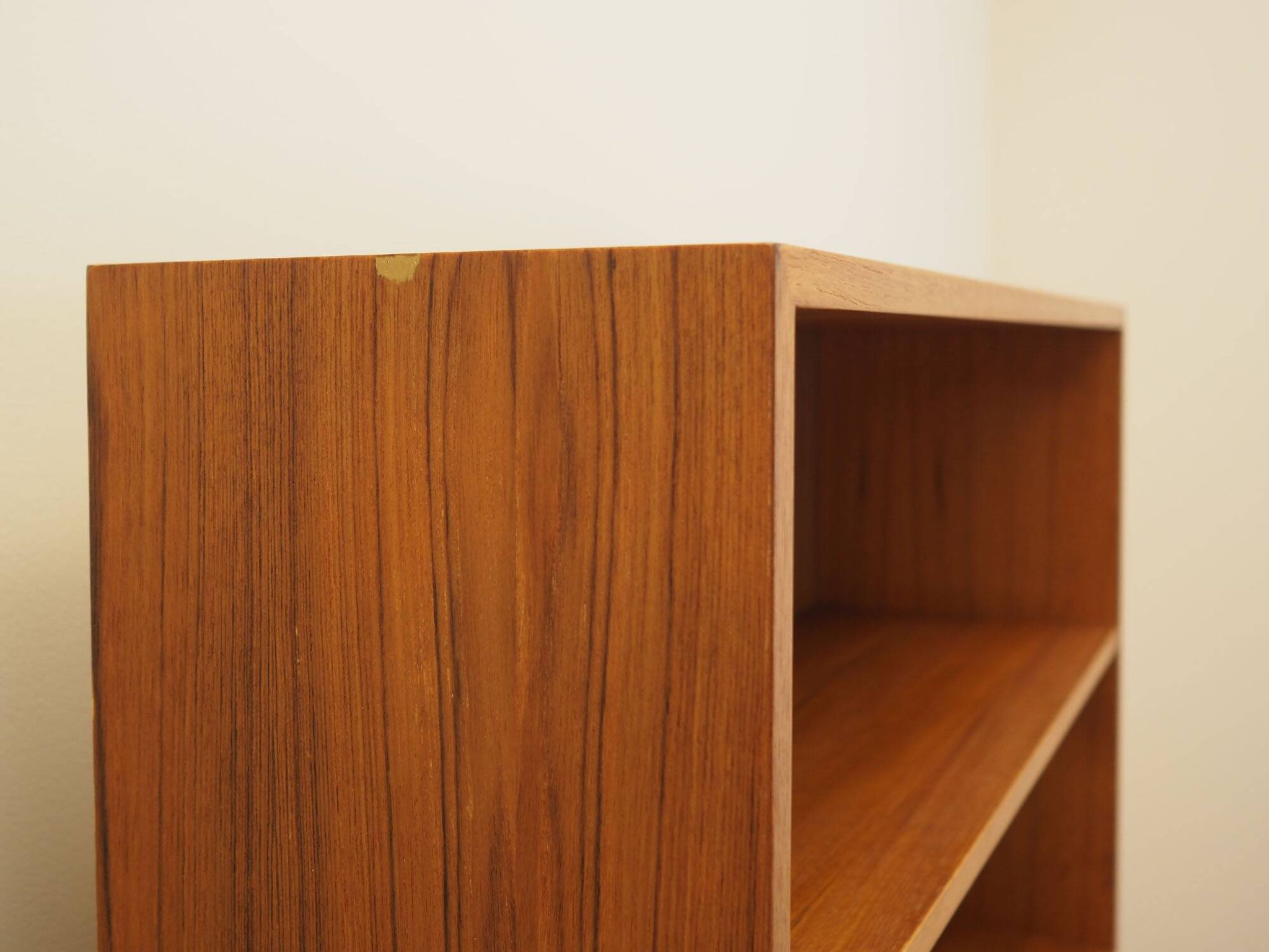 Danish Teak Shelving Unit with Bar Cabinet, 1970s