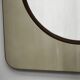 1970s Italian Space Age Smoked Glass and Circular Wall Mirror