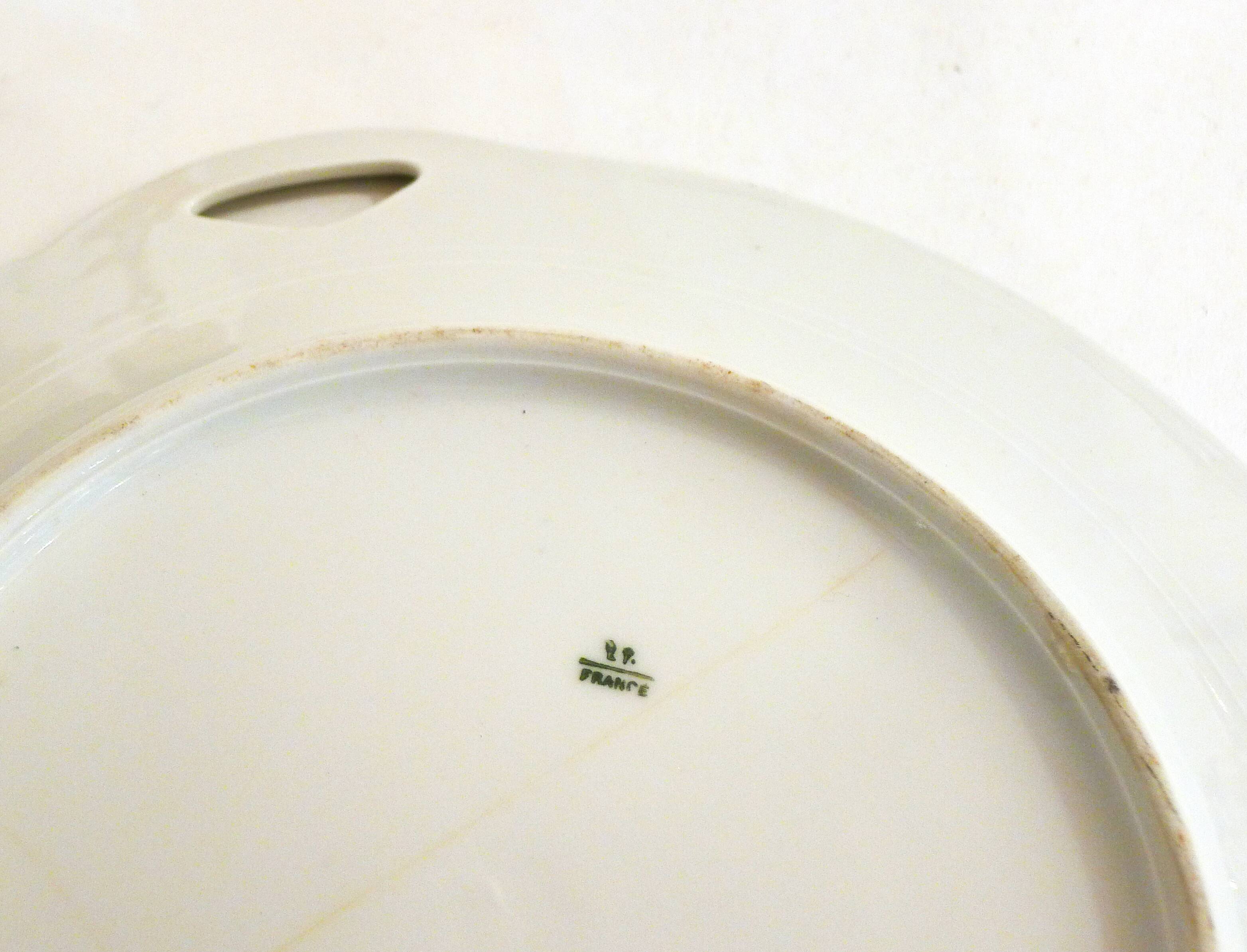 Floral porcelain dish