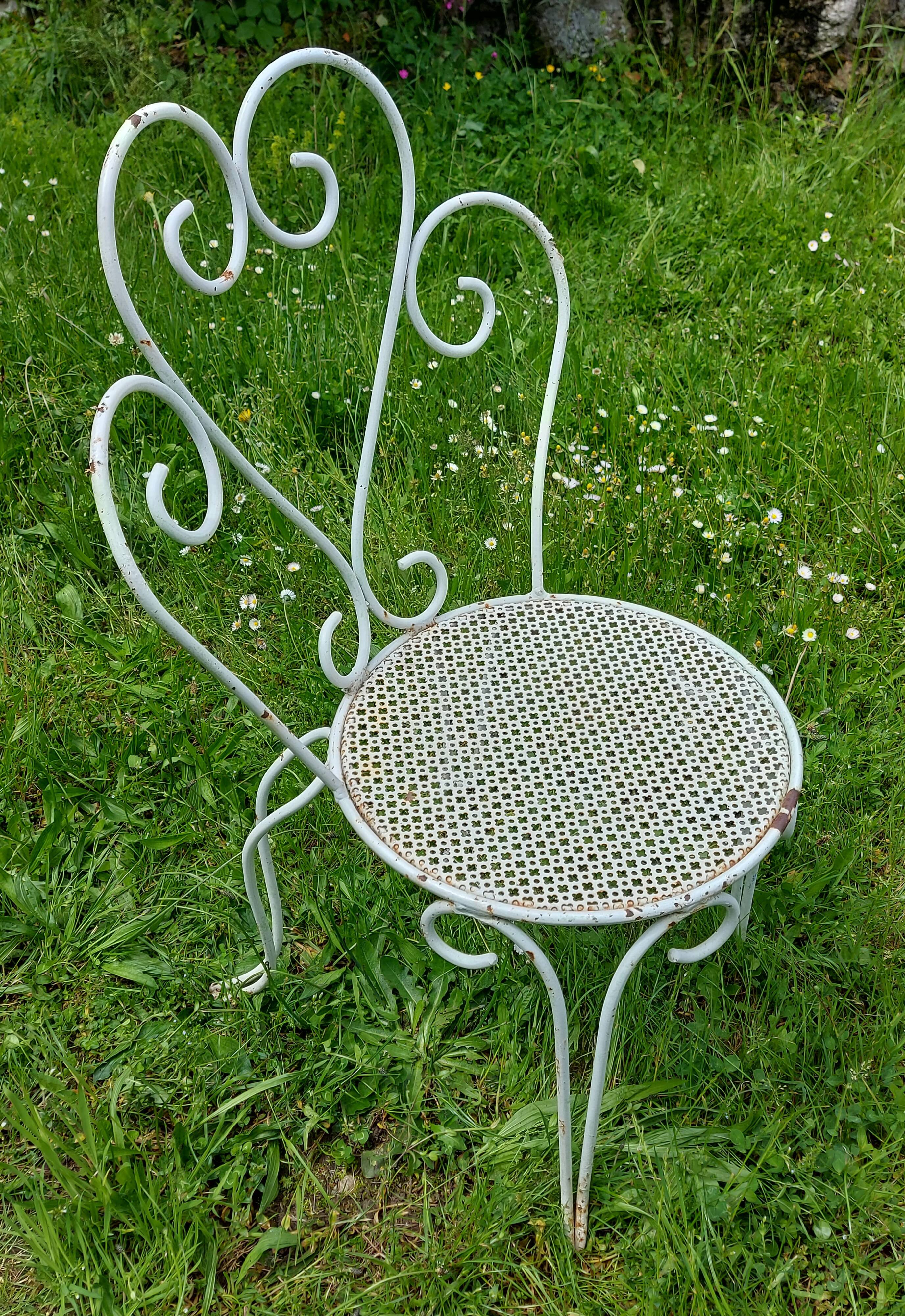 Wrought iron garden furniture circa 1950