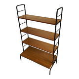 Vintage shelf in wood and wrought iron