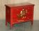 Hand-painted Victorian pine commode featuring a horse and jockey.