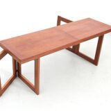 Scandinavian teak folding coffee table