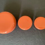 Pull-out boxes in bakelite lacquered 70s