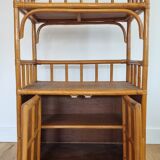 Vintage rattan shelf