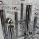 Chrome uplight floor lamp with 8 light points