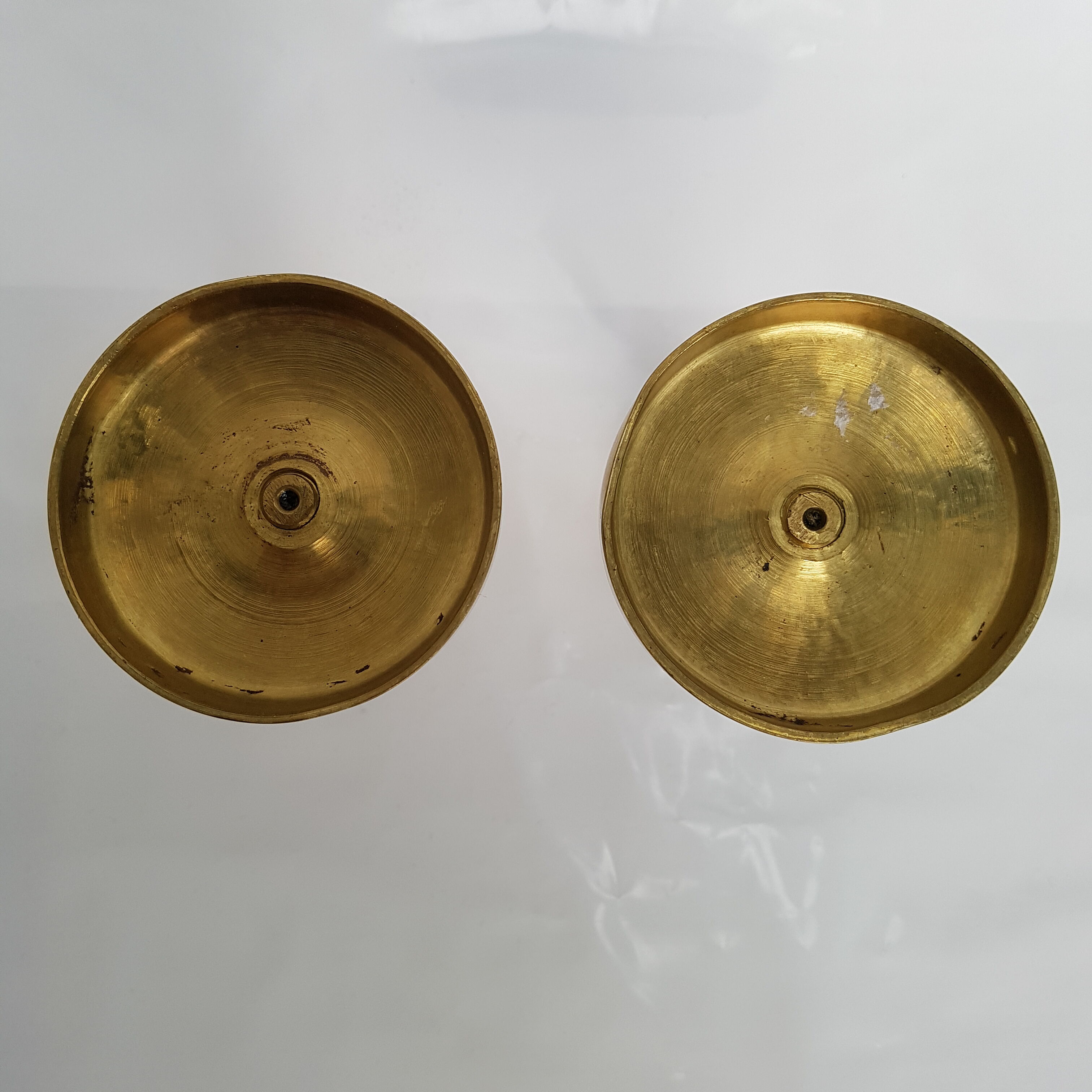 Bougeoirs style Directoire en bronze
