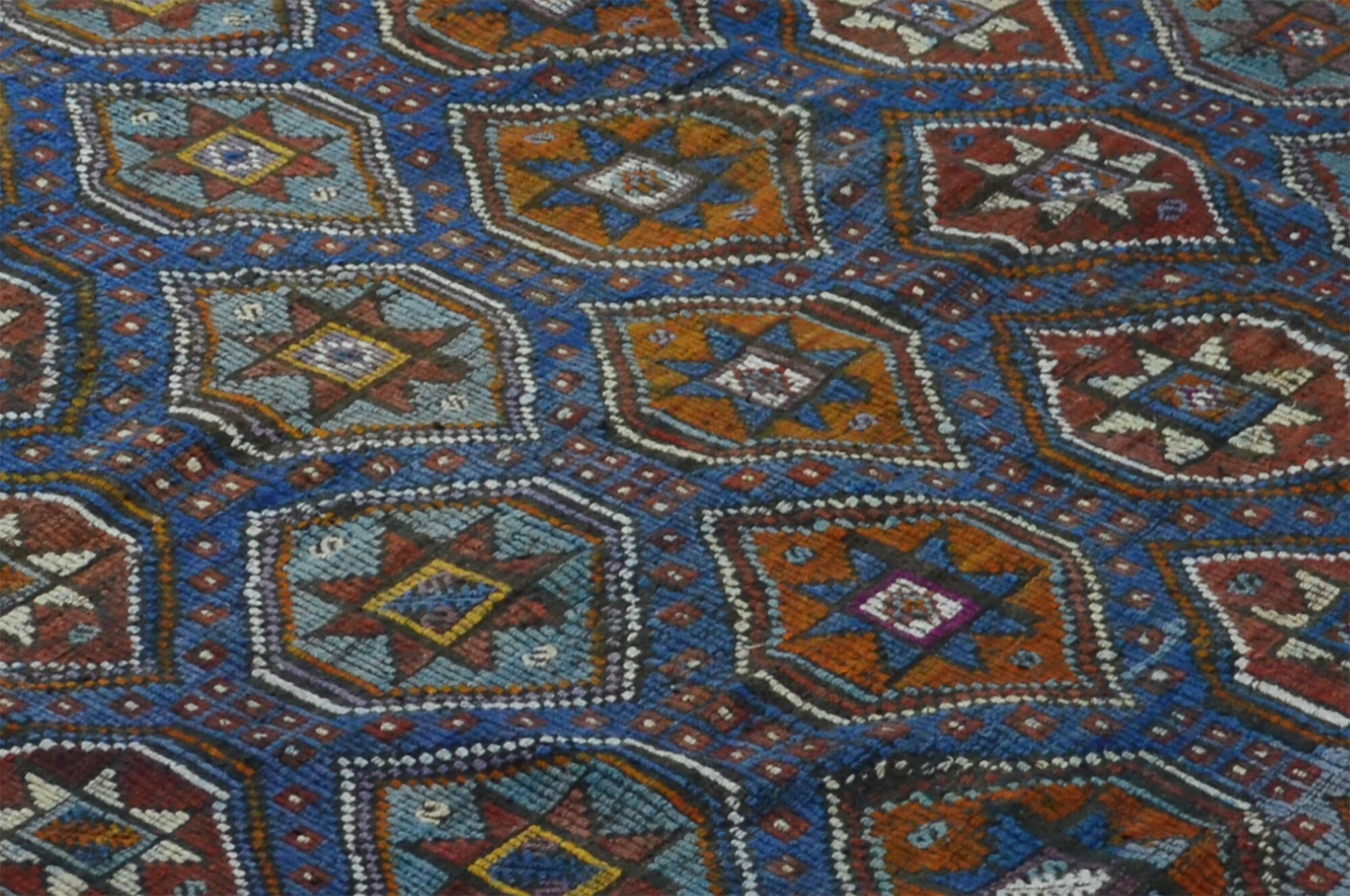 Anatolian handmade kilim rug 290 cm x 176 cm