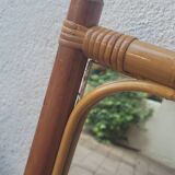 Miroir rotin 60's