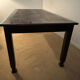Wenge wood dining table and its 4 chairs.