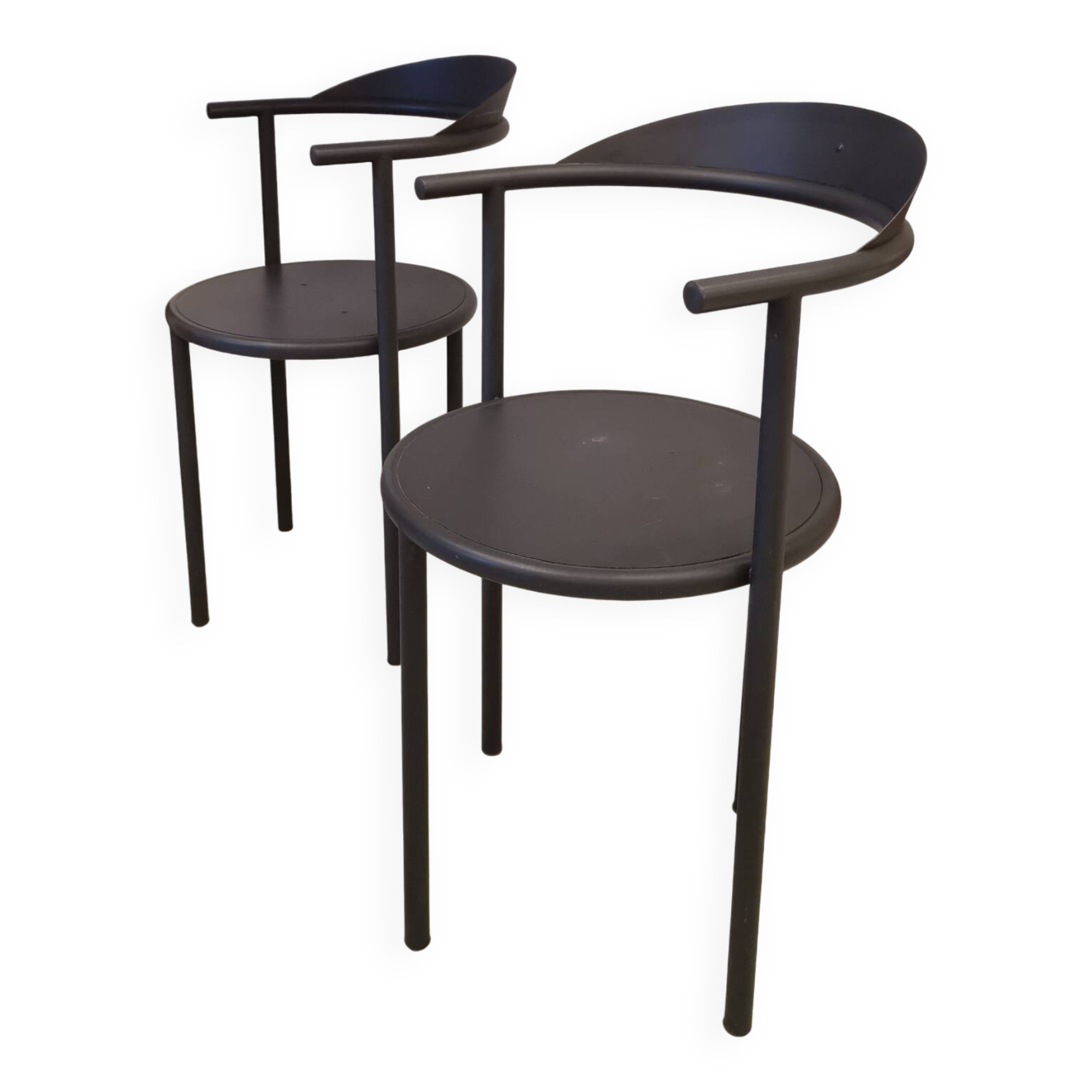 Paire de chaises Starck, modèle Hashwood, édition 3 Suisses, 1987