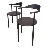 Pair of Starck chairs, Hashwood model, 3 Suisses edition, 1987