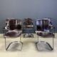 Vintage dining chairs by Willy Rizzo for Cidue, set of 5, 1970s