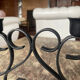 Vintage wrought iron candlestick