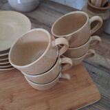 Vintage village stoneware mugs