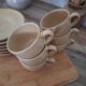 Vintage village stoneware mugs