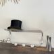 Vintage aluminum wall coat rack