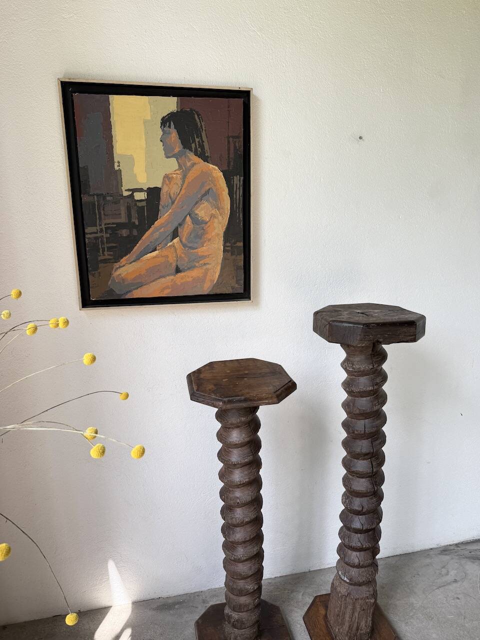 Oil painting of a naked woman