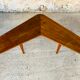 Vintage Scandinavian boomerang coffee table with folding extensions by Samcom, 1960