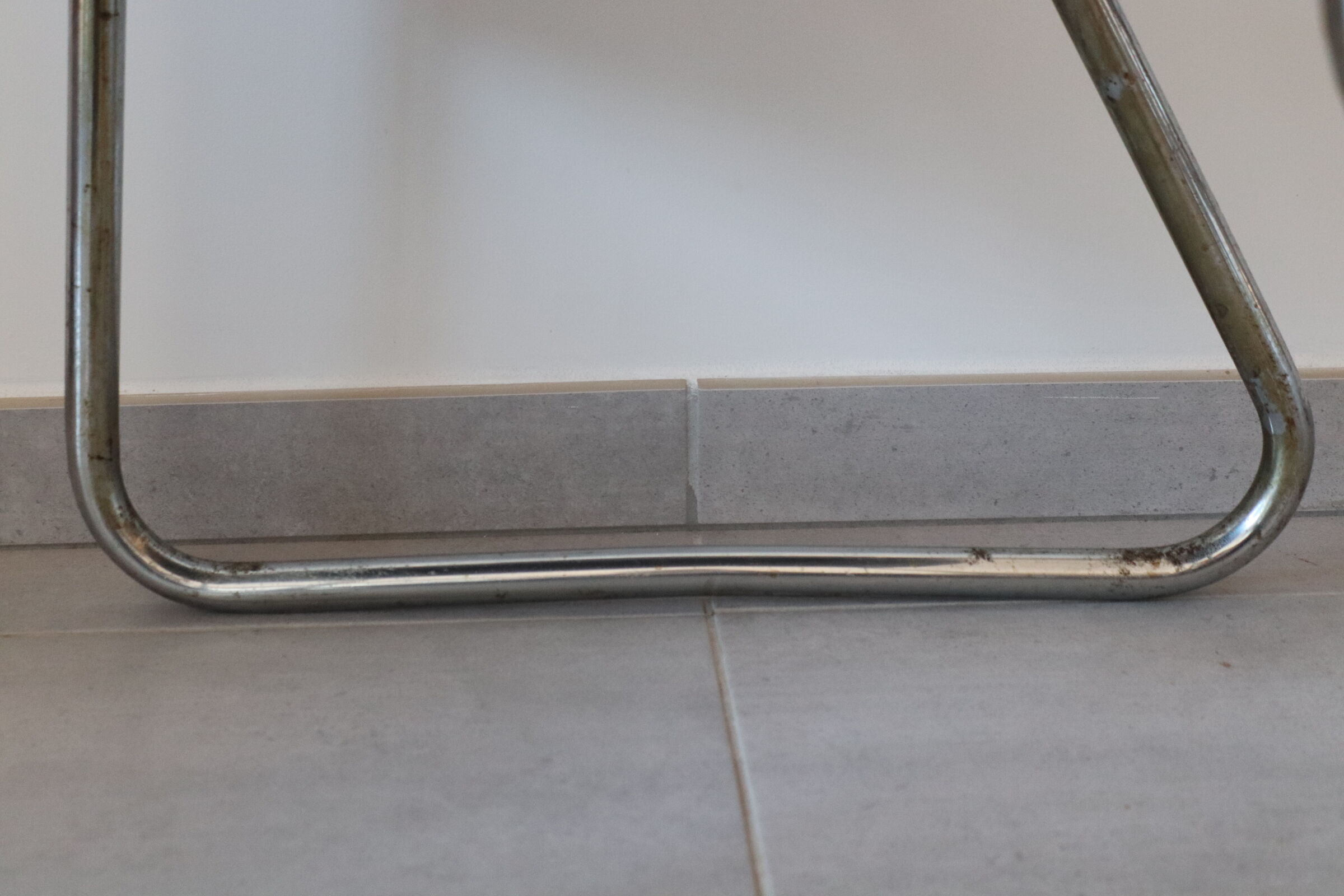 Industrial roneo armchair gray 50s/60s