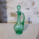green glass carafe