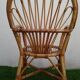Duo de fauteuils en rotin années 70