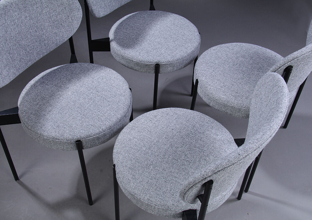 Dining room chairs model 430 by Verner Panton for Verpan