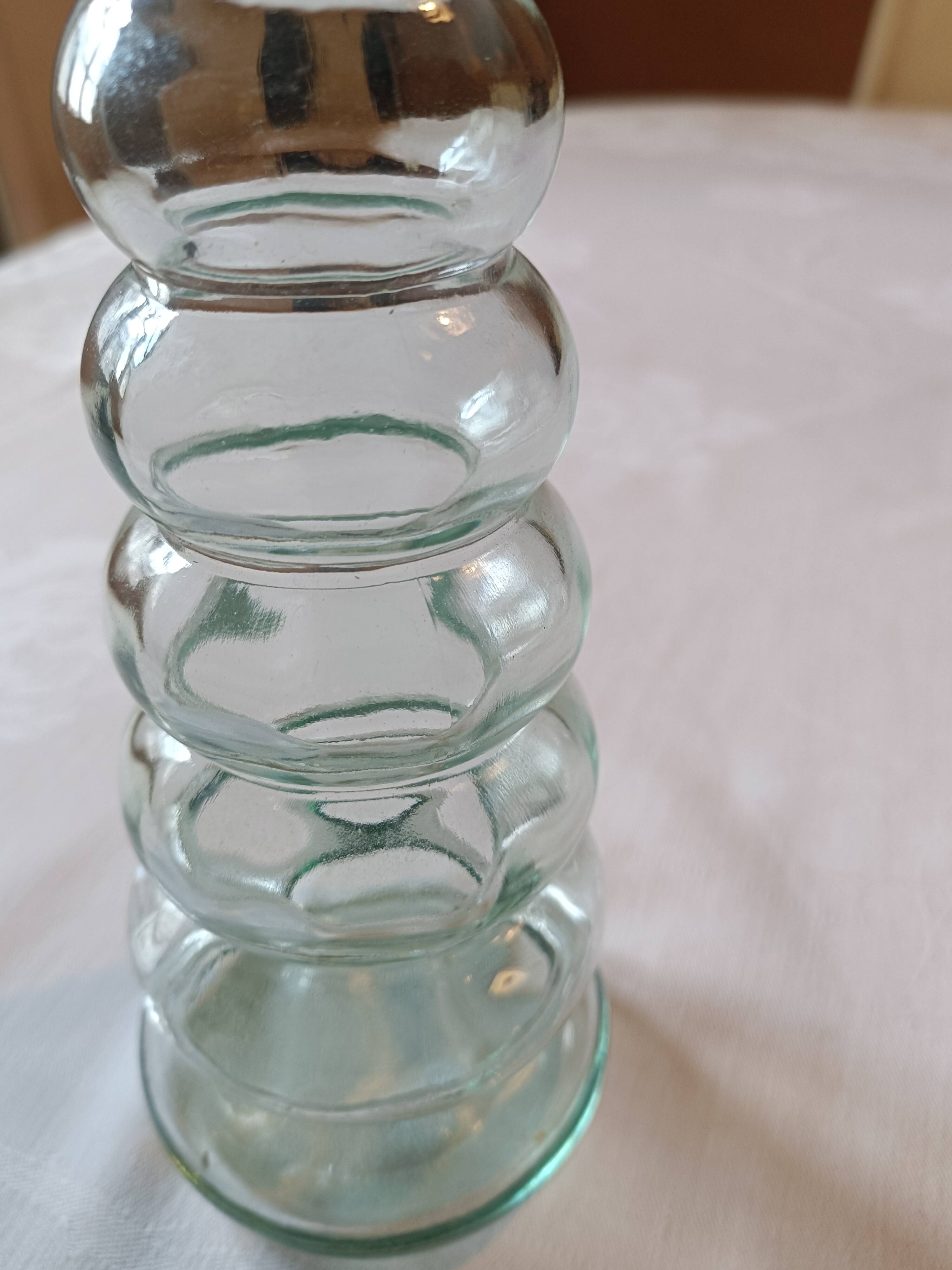 Glass bottle vase