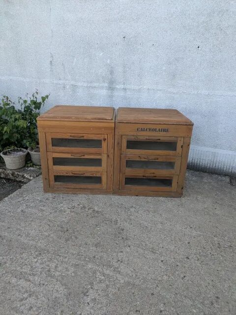 Pair of professional furniture, chests of drawers.