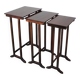 Art Deco Nesting Tables in Mahogany Veneer, 1930s, Czechoslovakia
