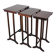 Art Deco Nesting Tables in Mahogany Veneer, 1930s, Czechoslovakia