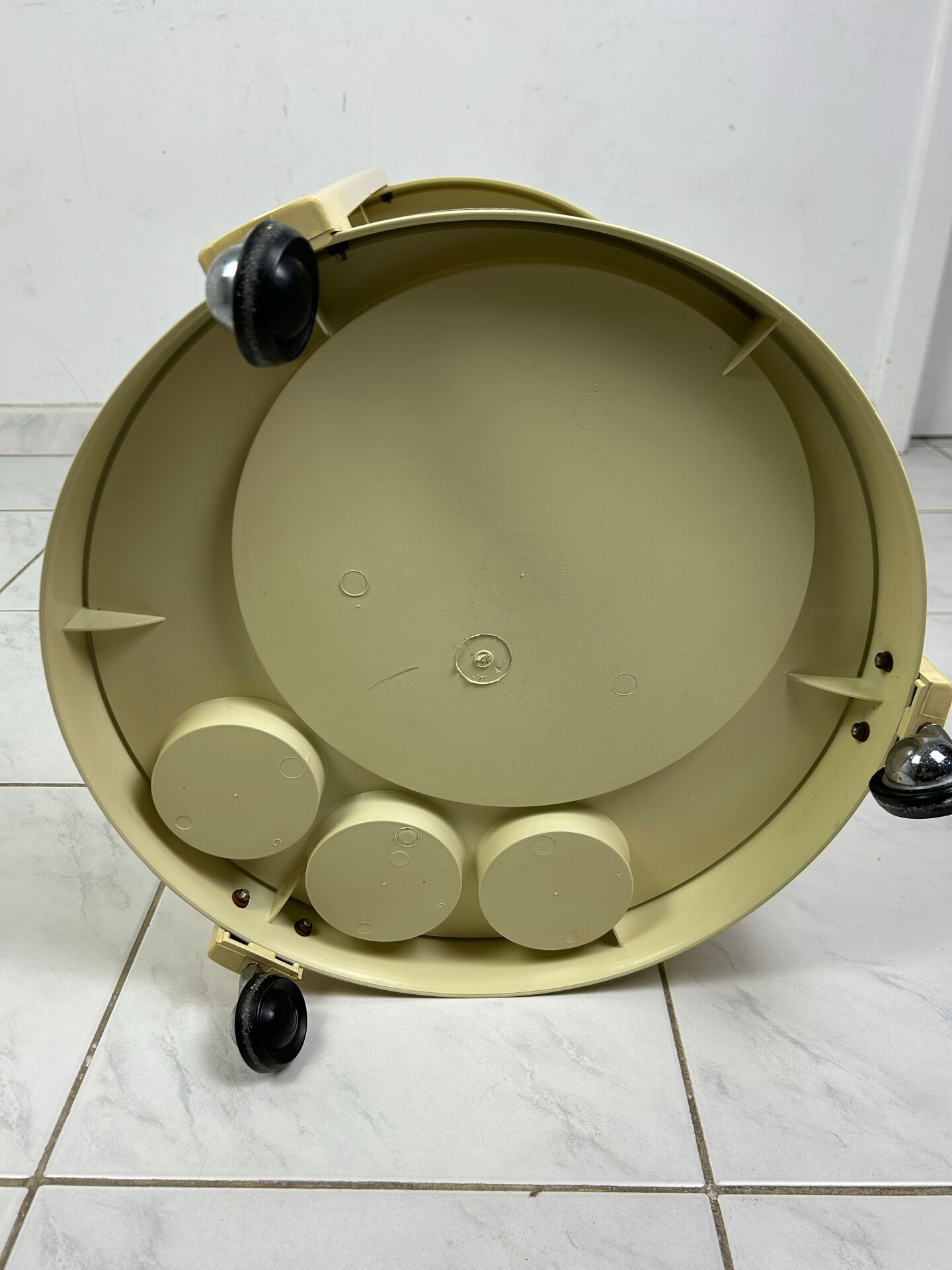 Vintage space age trolley side table